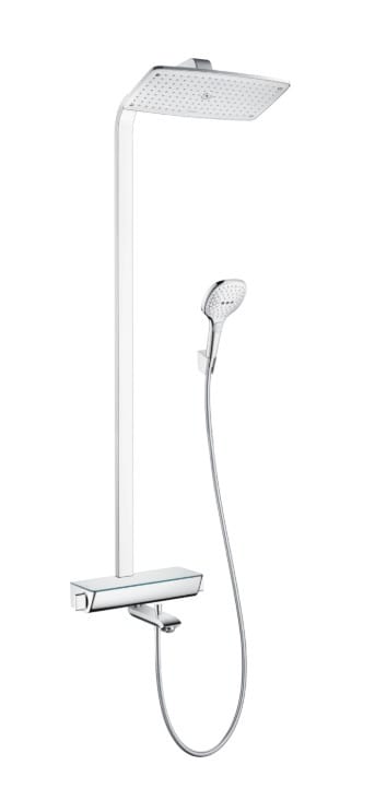 Душевая система Hansgrohe Raindance Select E 360 Showerpipe для ванны с термостатом, хром 27113000 | Афоня.рф, цена 131 390 руб.