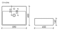 �������� ��������� Ceramicanova Element 590�450�160  �������������, ����� CN6046