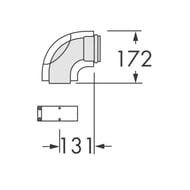 ����� 90� VAILLANT DN 60/100 � ��������� � �������������� ������� 303808