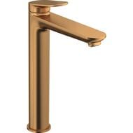 Смеситель для раковины Duravit Wave XL однозахватный, высокий излив 236мм, цвет: бронза WA1040002004