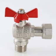 Кран шаровый 3/4"ВН VALTEC BASE угловой с накидной гайкой, VT.267.N.0505