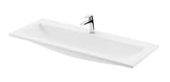 Умывальник RAVAK CLEAR (1000х380х120) мебельный, белый, с отверстием под смеситель
