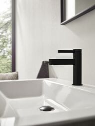 Смеситель Hansgrohe Finoris 76020670 для раковины 110, сливной гарнитур, матовый черный — изображение 4