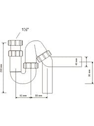 ����� P/S-�������� McAlpine (1 1/2"�40��) ������������� ����� 40�� MRSK12