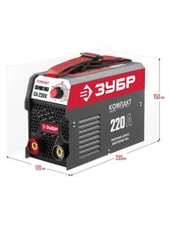 Сварочный аппарат ЗУБР СА-220К, 220А, инверторный, электрод d=5 мм — изображение 8