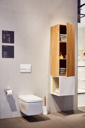 Клавиша смыва двойная VITRA Select стекло, цвет белый глянец, кнопки хром 740-1100