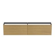 Тумба под раковину Ideal Standard CONCA (2385x372x540) 4 ящика, шпон светлый орех T4339Y6