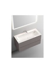 Тумба под раковину SANCOS Snob T (995х445х500) подвесная, два ящика, Doha Soft SNT100SM