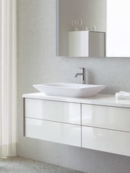 Раковина Duravit Viu 600х415 шлифован., без перелива, выпуск с керамич. крышкой 2358600000