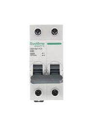 Выключатель Systeme Electric автоматический двухполюсный 63А С 4.5kA City9 Set C9F34263