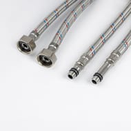 Гибкая подводка Iddis, F1/2xM10S, F1/2xM10L, SS304, латунь, 1,8 м, комплект 2 шт, 926CBS18ZP