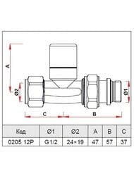 ������� �������� ������ LadyFAR �24�19, 1/2" EPDM, ������� FL 0205 12P