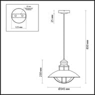 ������� ��������� ���������� Odeon Light Dante 4164/1, ����������