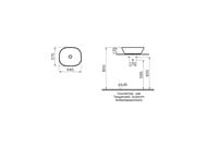 �������� Vitra Plural (450�450�135) ���������, ����������������� ��������,����� ���. 7810B401-0016