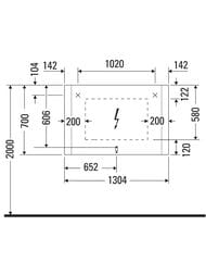 ������� Duravit Light and mirror 1300�700 2 ����������� LM786900000