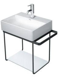 Полка стеклянная для консоли Duravit DuraSquare 420х264 белая 0099668300
