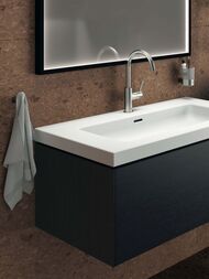 Стакан с держателем Ideal Standard CONCA круглый, серебро T4505GN