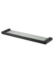 Стеклянная полка для ванной WONZON & WOGHAND CARBON, черный WW-7727