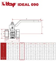 ���� ������� ITAP IDEAL 090 3/4" �� 40 PN �����, ��������������