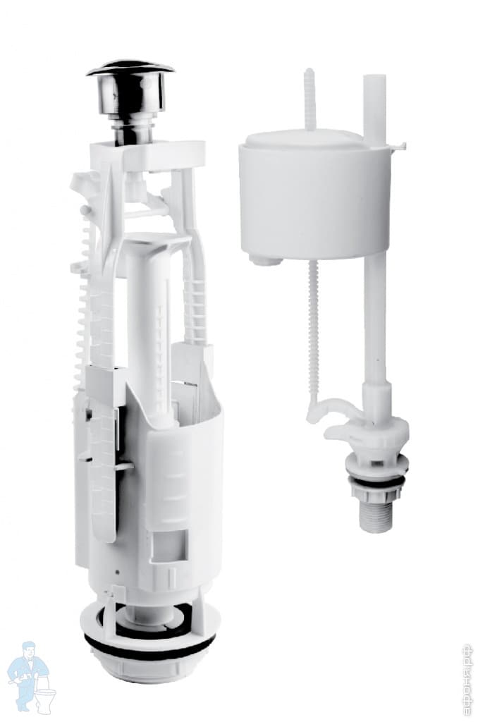 *Комплект арматуры Berges Eko 11 для бачка унитаза однокнопочная ...