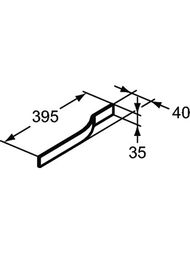 Полотенцедержатель Ideal Standard ADAPTO ONDA 360 мм, с крепежом, хром U8425AA