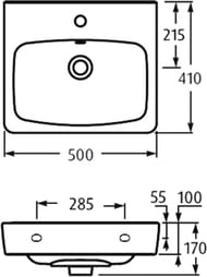 �������� Aquaton ��� 50 1WH302184 500�170�430 ��, �������, ��������� ��� ���������, ����� ��������
