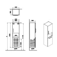 ����� ��������� Vitra Root 350�400�1550��, �����, � �������� ��� �����, ����: ����� ��������� 66237