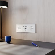 Розетка с USB, A+C Voltum S70 VLS040502, белый матовый