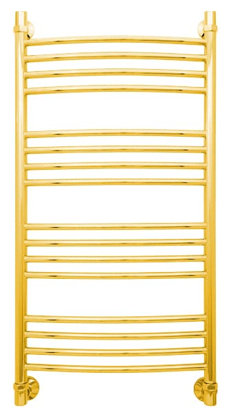 *СУНЕРЖА Богема выгнутая Полотенцесушитель 1000х500 (16 ступ.) золото ...