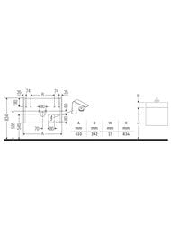 Тумба подвесная Duravit XViu 610х400х480 1 ящик, белый глянец/шампань XV40250B122 — изображение 2
