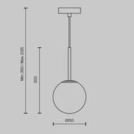 Подвесной светильник Maytoni Basic form (Базис форм) MOD321PL-01B, 40Вт, IP20, E14, черный