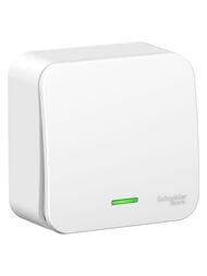 Выключатель Systeme Electric BLANCA 1-клавишный наружный сх.1 с подсв. 6А 250В белый BLNVA061111