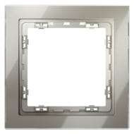 Рамка стеклянная VOLTUM S70 на 1 пост, шелк VLS110104