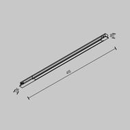 Трековый светильник Maytoni Technical (Техникал) TR231-2-10W4K-B, IP20, черный