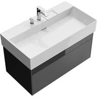 Тумба под раковину KERAMA MARAZZI TECNOLOGICA Logica подвесная с ящиками 868х460х403, стальной серый LOG.90.2\ST