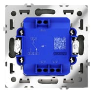 Проходной переключатель одноклавишный с подсветкой Voltum S70 VLS010408, черный матовый