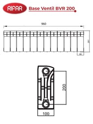 �������� ��������������� Rifar Base Ventil BVR 200 ������ ������ �����������, 12 ������, 1200 ��