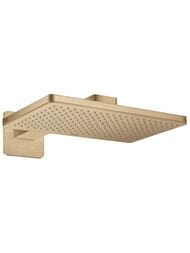 Верхний душ Axor ShowerSolutions 35274140 (460х360) настенный, с держателем и розеткой,шлиф.бронза