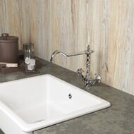 Смеситель для кухни Paini Ornellaia двухзахватный, поворотный излив, хром 87CR570BKM