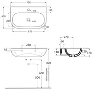 ���������� Azzurra Nuvola (750�450�170) ���������, ���. ��� ���������, ����� NULS07545T0MBI
