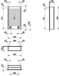 ���� ���������� LAUFEN Frame25 4.0830.1.900.144.1 (450�750�150) � ����������, ��������� �����������, �����
