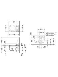 ������ ��������� DURAVIT ME by Starck 373�570�355 ��� ������-���� SensoWash 2528590000