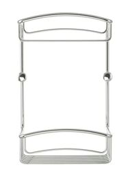 Migliore Complementi Полка-решетка двойная с галереей 20x10x30 см хром ML.COM-50.600.CR/22039