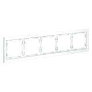 Рамка на 5 постов Voltum S70 VLS110502, белый матовый