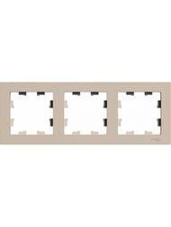 Рамка Systeme Electric ATLASDESIGN 3 поста песочный ATN001203
