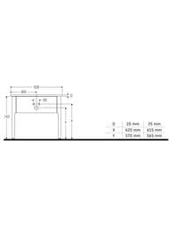 ����� ��� �������� Duravit Luv 938x570�743 1 ����, ����� ������� ��� LU9564B3636