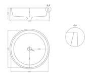 �������� SALINI Gloria 01 S-Stone (440�440�125) ���������, �������, ����� 1102201M