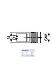 �������� ��� ��������� ����� TECEflex 15�1/2'',  717501