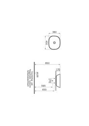 �������� Vitra Plural (450�450�135) ���������,����������������� ��������,������ ���. 7810B483-0016
