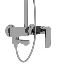Душевая система Paini Viva Style P4CR687D250F3D110 поворотный излив, верхний/ручной душ, цвет: хром